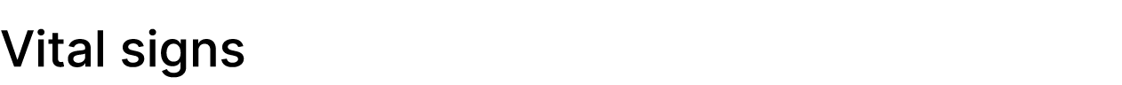 Vital signs