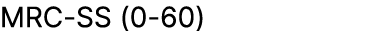 MRC SS (0 60)