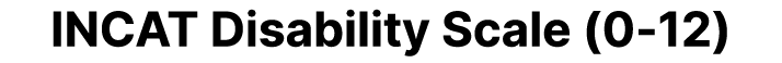 INCAT Disability Scale (0 12)